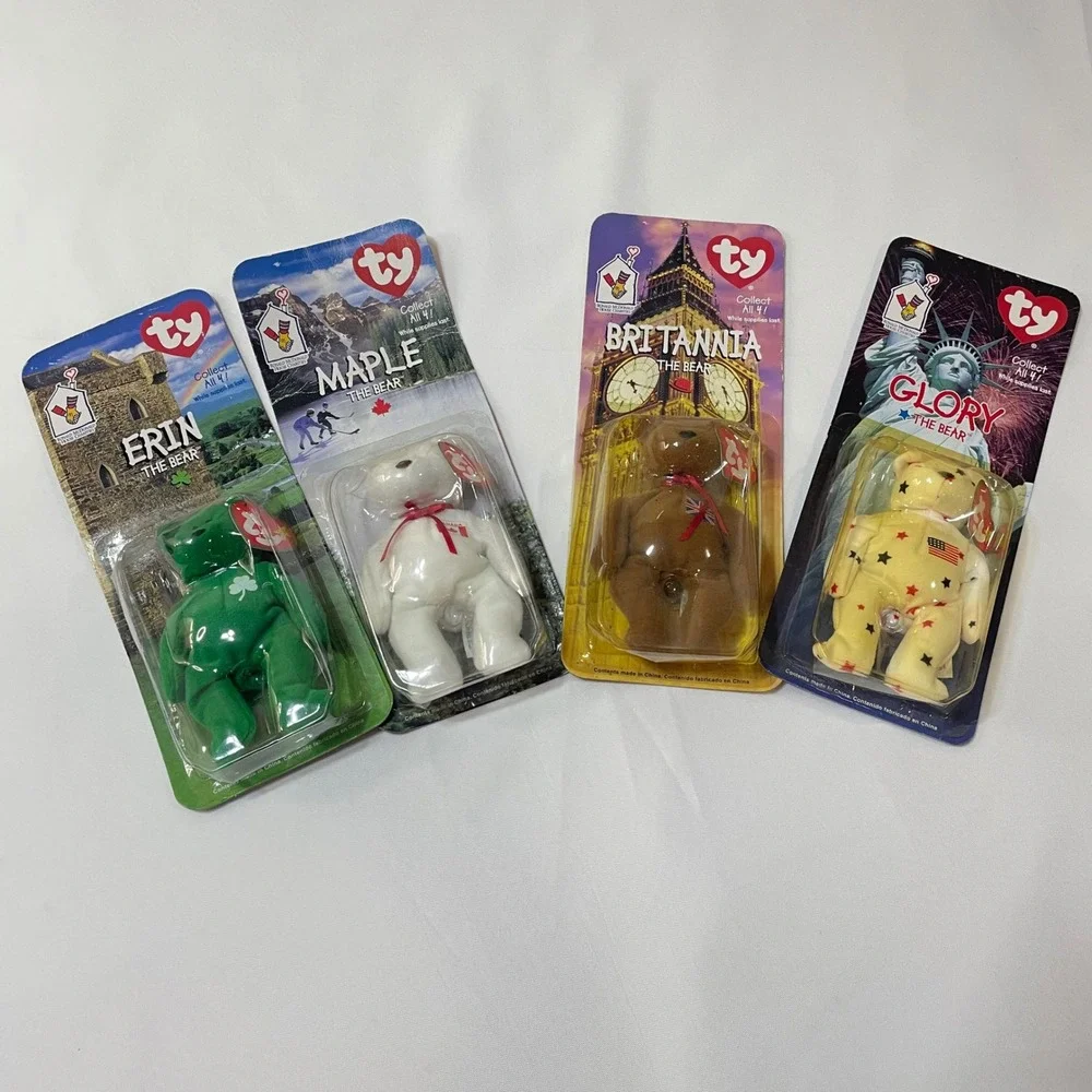 TY Beanie Babies McDonald's International Bears Erin Maple‎ Britannia Glory